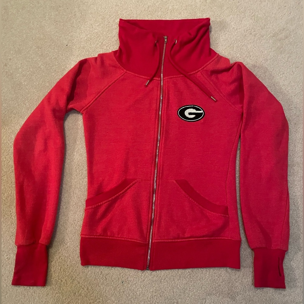 Colosseum Red Sweatshirt with Georgia Logo